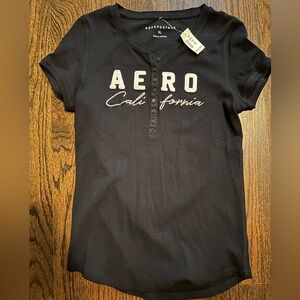 Aeropostale Classic Black Tee